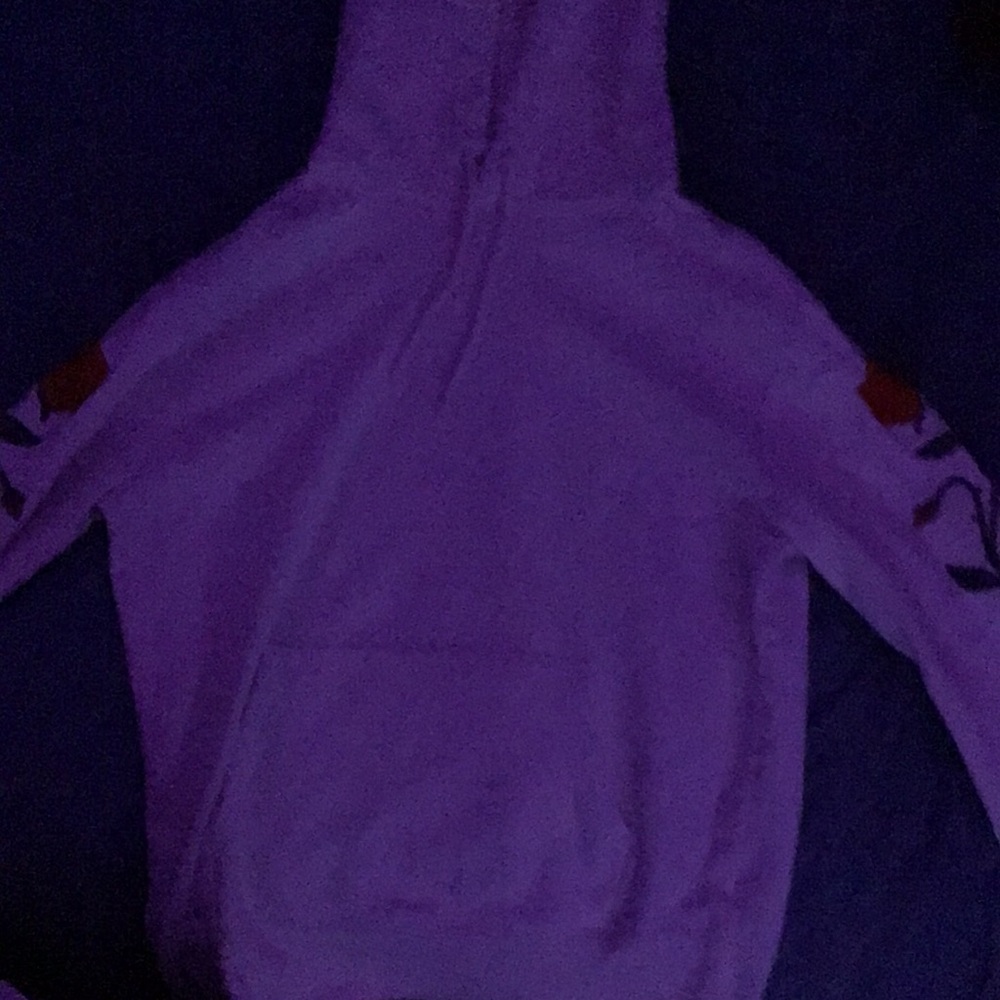 hoodie with roses on sleeves